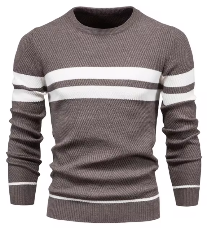 Sébastien™ | Pull Bicolore Contrasté
