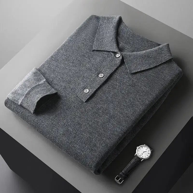 ÉMILE LAURANT™ |Polo à manches longues en cachemire