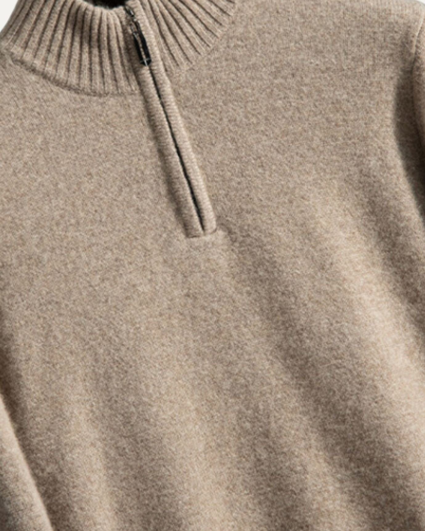 ÉMILE LAURANT™ | Pull en cachemire avec fermeture éclair