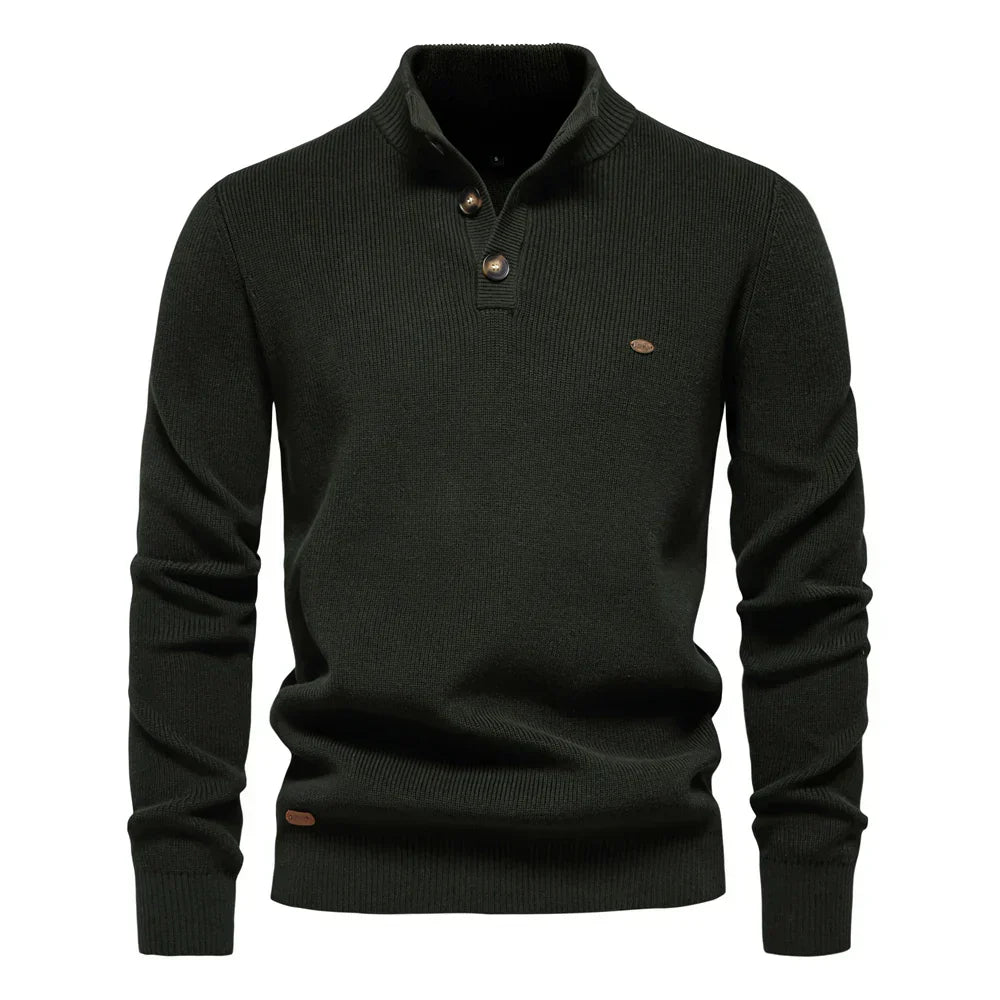 Damien™ | Pull Col Haut Élégant