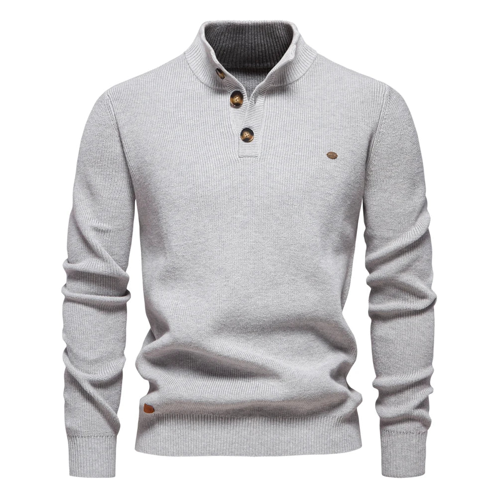 Damien™ | Pull Col Haut Élégant