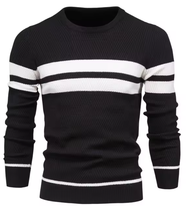 Sébastien™ | Pull Bicolore Contrasté